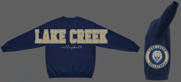 Lake Creek Sweatshirt w/Volleyball